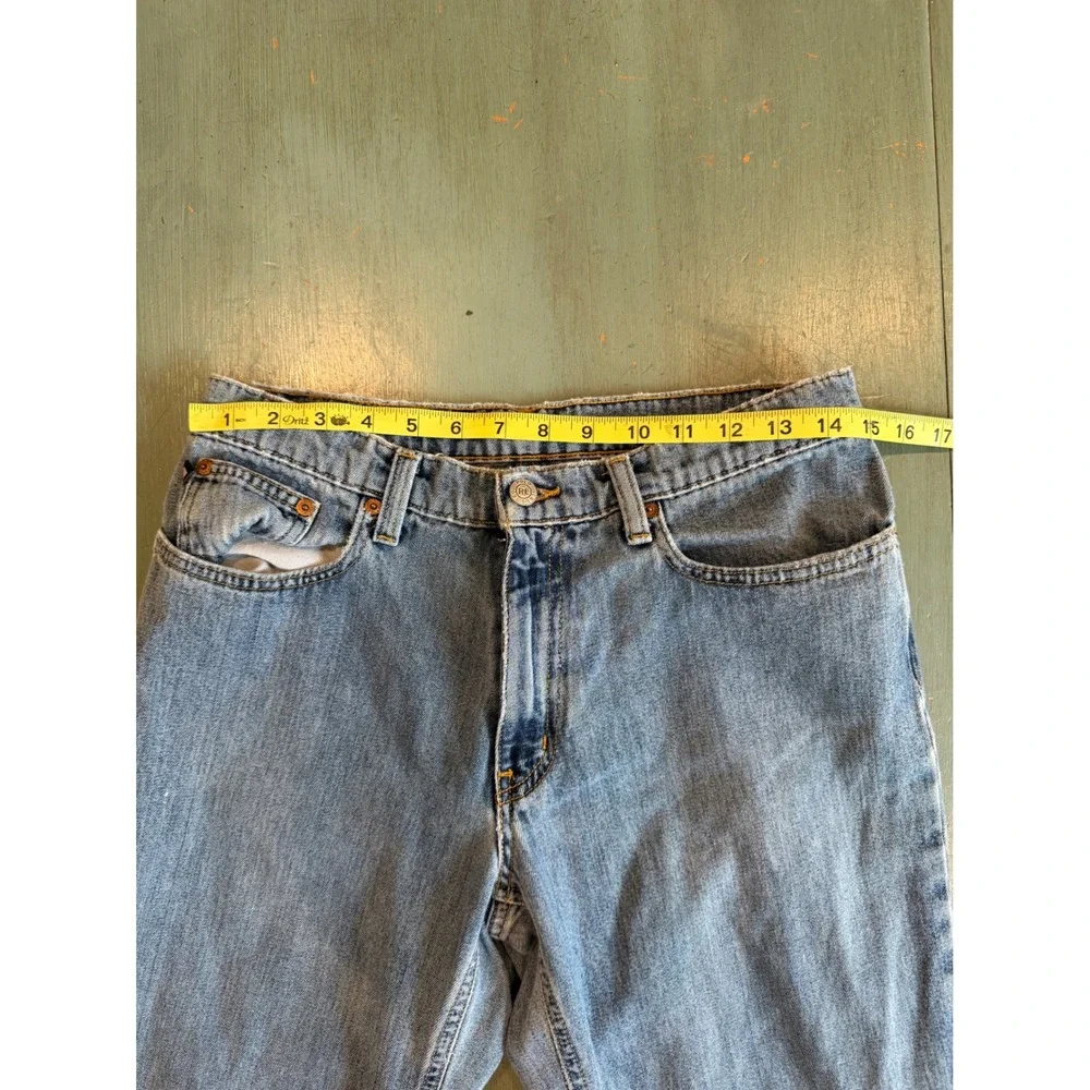 VTG Polo Jeans Co Ralph Lauren Cropped Saturday Jean Light Wash Blue Denim Sz 6